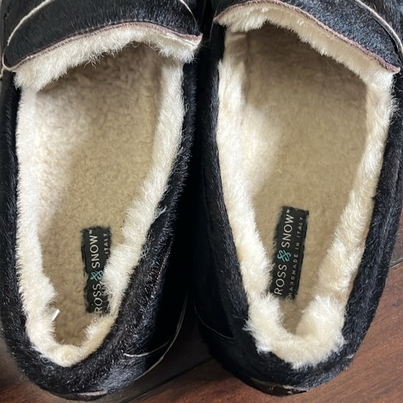 Ross & Matteo Genuine Shearling Loafer Sneaker sz 12 Leather Calf Hair Outdoors‎ main image 7